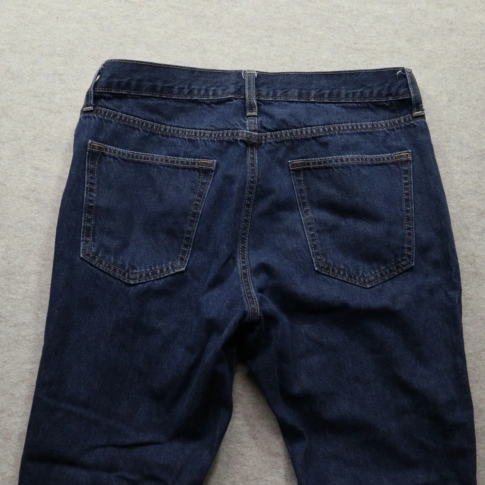 Old Navy Straight Leg Jeans 33x32 Dark Wash Denim Classic 5-Pocket Cotton